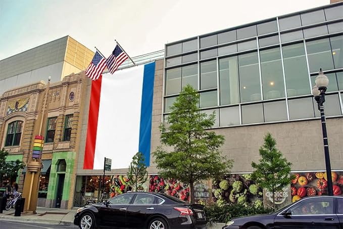 Ukraine Crimea Extra Large Flag 12x18FT Giant Ukrainian Crimean Polyester Banner With 5 Grommets Fade Resistant Vivid Color For Patriotic Festival Events Party Decoration(Crimea UKR, 12x18FT)