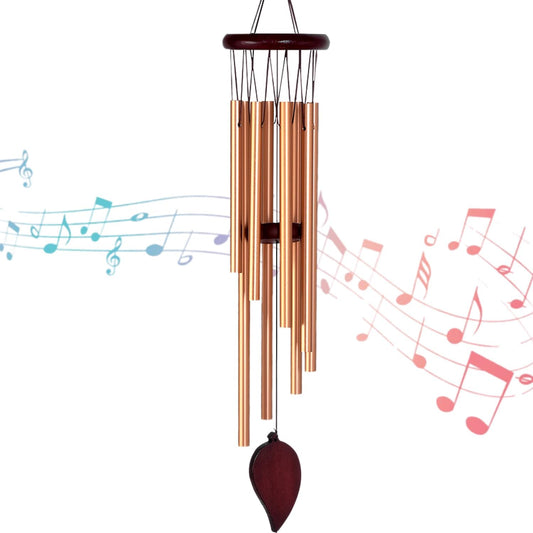 Wind Chimes for Outside Windchimes Outdoors Clearance Outdoor Wind Chimes Zen Garden House Decor Outdoors Garden Decor Sympathy Souvenir for Loss of Loved One (Rose Gold)