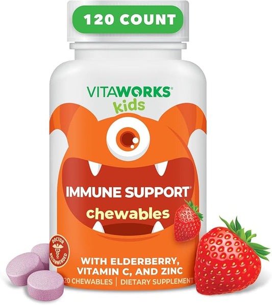 Kids Elderberry With Zinc and Vitamin C 120 Chewables