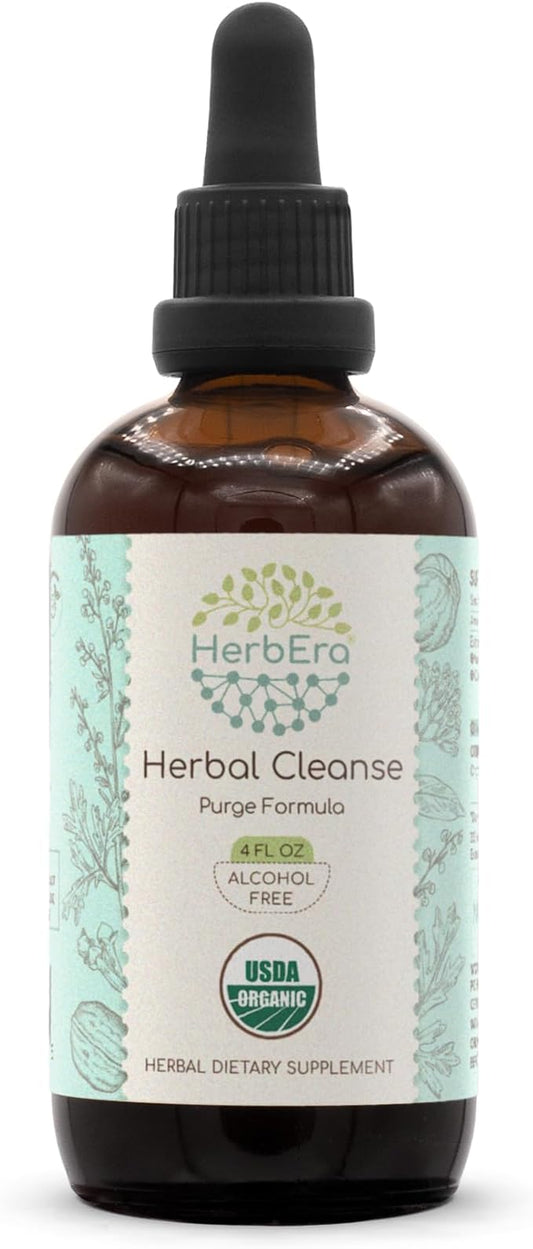 Herbal Cleanse B120 USDA Organic Alcohol-Free Tincture (4 fl