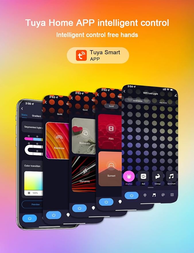 Smart Outdoor String Lights 20FT 20PCS G50 Led Bulb Outdoor APP& Remote Control Dimmable Music synic Timer speedness for Vacation Daily Camping Garden Yard Party Wedding Home Decoration