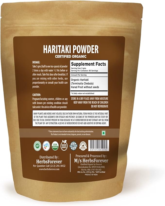 Haritaki Powder – Terminalia Chebula – 454 GMS
