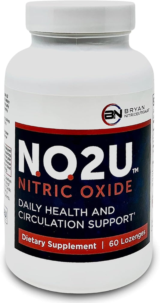 Bryan NITRICEUTICALS - Natural Nitric Oxide Supplements for Men & Women - Promotes Blood Circulation, Oxygen & Nutrient Delivery, Daily Wellness Support - No Gluten or Dairy - 60 Vegan Lozenges