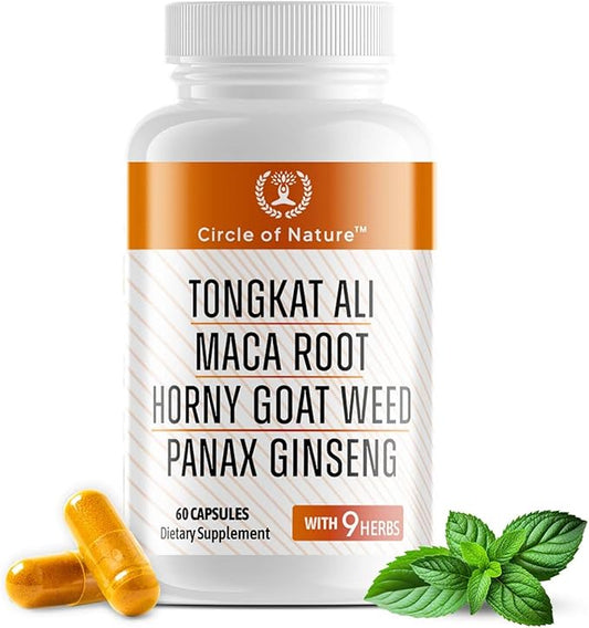 Men's Supplement with Horny Goat Weed, 9 Herbs, 60 Capsules