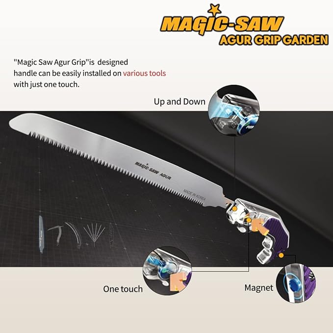 Garden Tool Set, Stainless Steel Heavy Duty Gardening Tool Set, with One Touch Safety Locking, Storage Case, Outdoor Hand Tools, Ideal Garden Tool Kit Gifts for Women and Men