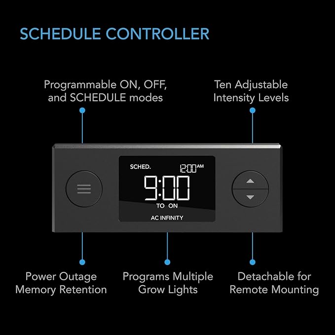 AC Infinity Heavy Duty 3mm Thick Humidity Dome with Height Extension, Germination Kit with LED Grow Light Bars, Sturdy Drip Tray, 6x12 Cell Tray for Indoor Gardening, Seed Starting, Cloning Plants