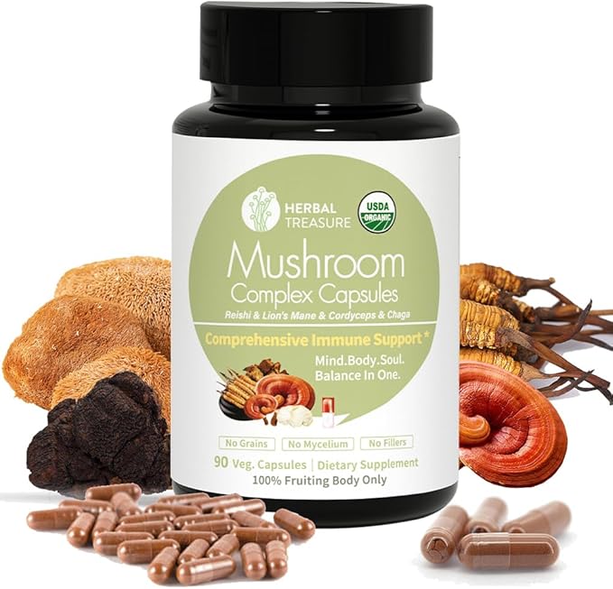 Herbal Treasure 4 in 1 Mushroom 90 Caps