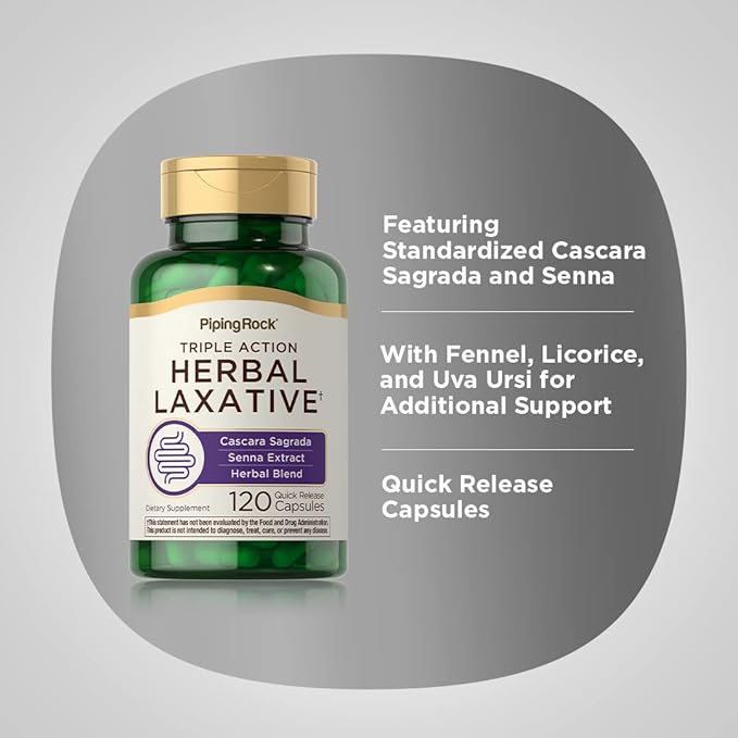 Piping Rock Herbal Laxative 120 Capsules