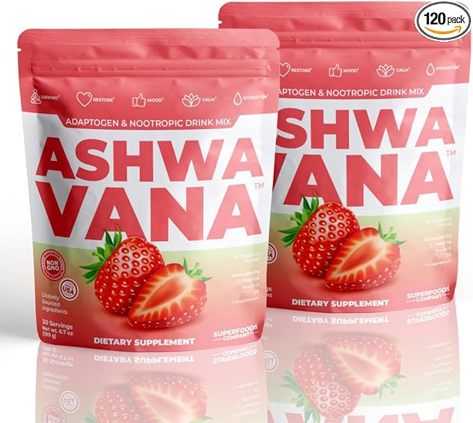 ASHWAVANA Zen Relax Drink Mix 60 Count 2)