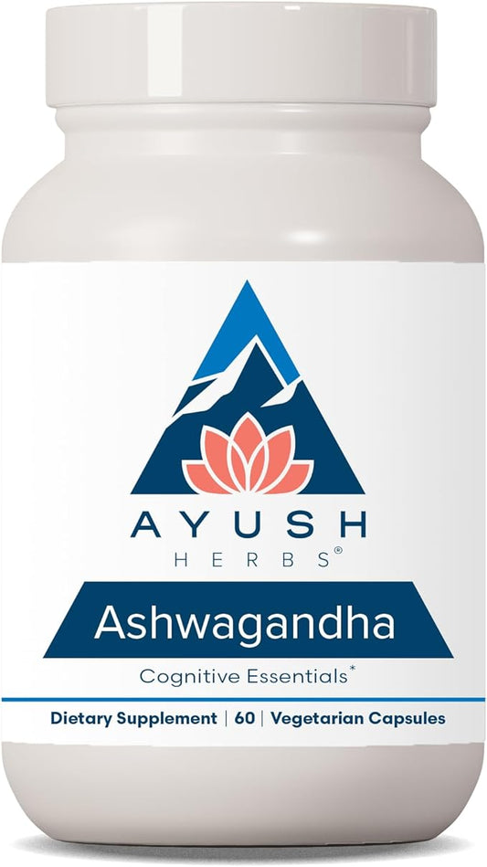 Ayush Herbs Ashwagandha Supplement, 60 Capsules