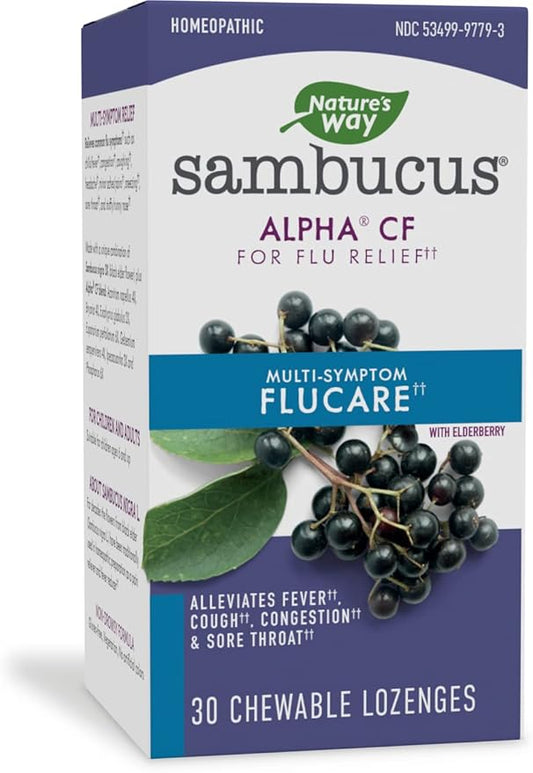 Natures Way Sambucus Flucare Lozenges, 30