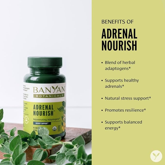 Banyan Botanicals Adrenal Nourish – Organic 90 Tablets