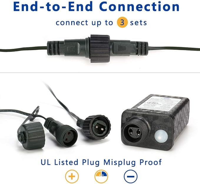 Lomotech 12ft x 5ft 360 LED Christmas Net Lights, 8 Modes Waterproof With Timer Low Voltage Connectable Mesh Lights for Trees, Bushes, Shurb, Garden, Outdoor Decoration(Green Wire, Multi-colored)