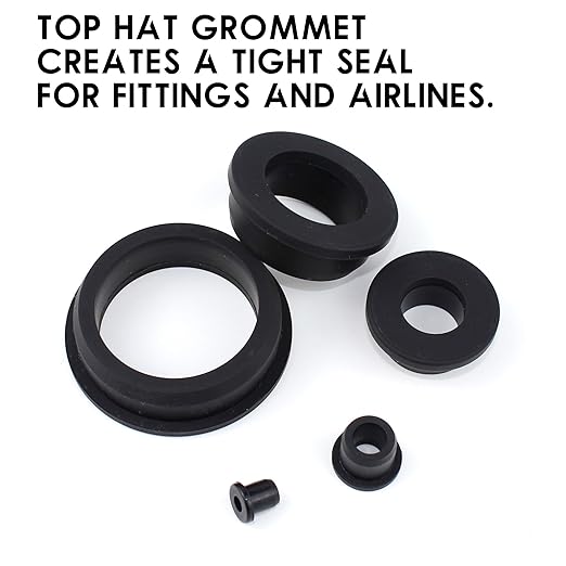 1-1/2 Inch Drill Hole, 1-1/8 Inch ID Silicone Rubber Grommets for Wiring, Firewall Hole Plug, Top Hat Grommets for 1-1/8 Inch OD Vinyl Tubing in Hydroponic and Irrigation Systems, 4 Pack