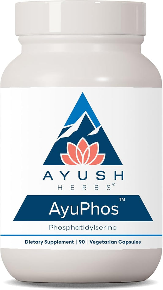 Ayush Herbs AyuPhos, Soy-Free Phosphatidylserine Brain 90 Vegetarian