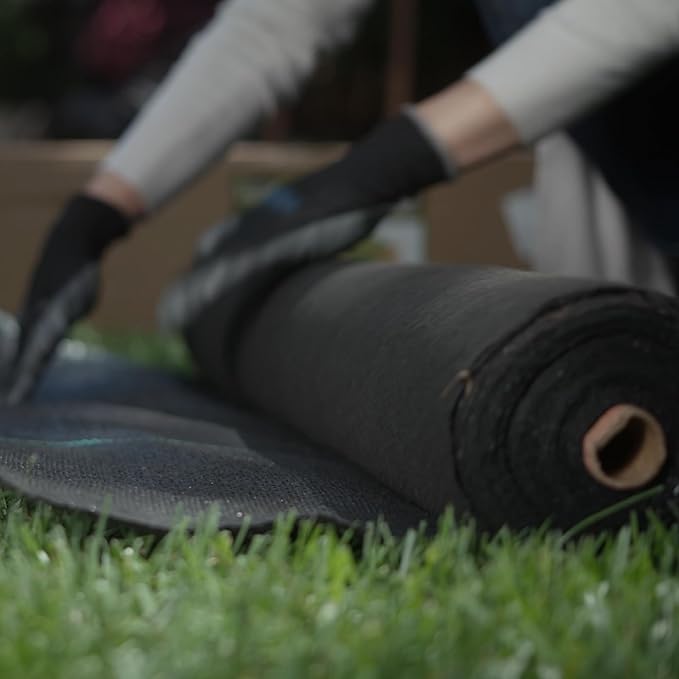 ECOgardener Premium 5oz Landscape Fabric, 4ft x 250ft Pro Garden Weed Barrier - Durable & Heavy Duty Weed Block Gardening Mat, Easy Setup & Superior Weed Control, Eco-Friendly & Convenient Design