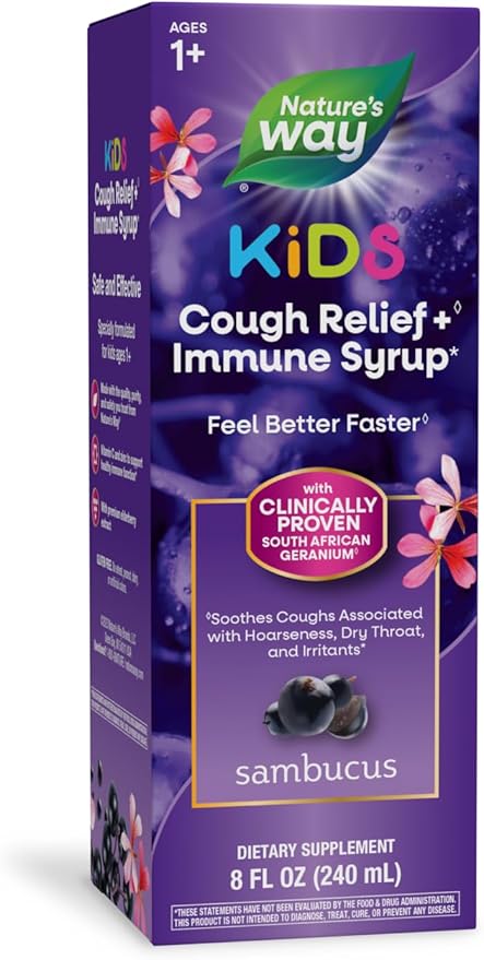 Nature’s Way Sambucus Kids Cough Relief 8 Oz