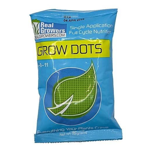 Grow Dots Plant Food, Single-Application, Programmed-Release Plant Nutrient Fertilizer (75g)
