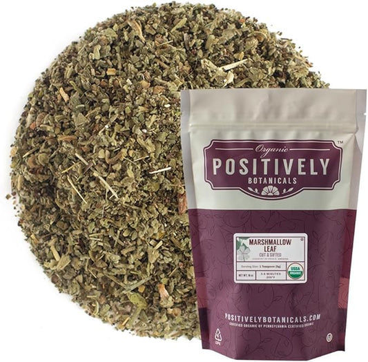 Organic Positively Botanicals Company, Marshmallow Leaf, 16 Ounce