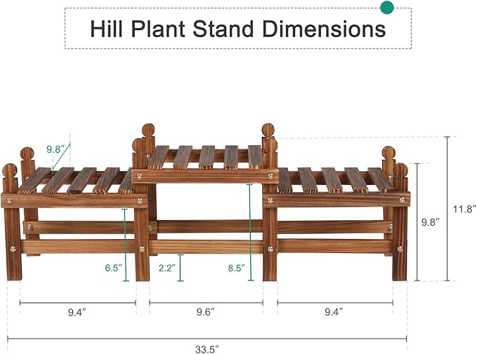 Plant Stand Indoor,3 Tier Small Plant Stand Corner Plant Shelf for Multiple Plants,Wooden Low Plant Bench for Windowsill Patio Balcony Garden (Free-Style Combination)