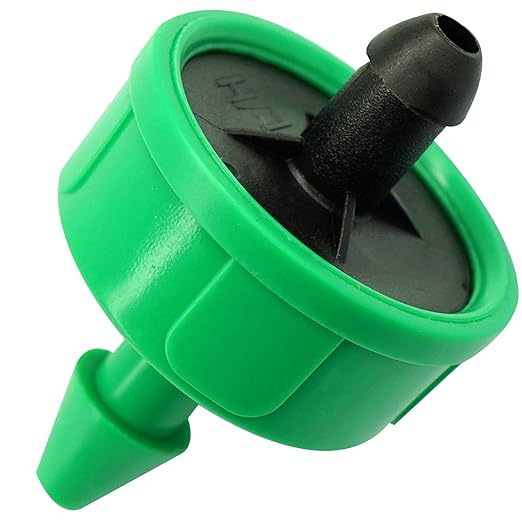 1 GPH Drip Irrigation Emitters Pressure Compensating Drippers Constant Flow Heads Parts Garden Flower Pots Plants Systems Dig Kit for 1/4 Inch Watering Tubing Line 50-Pack