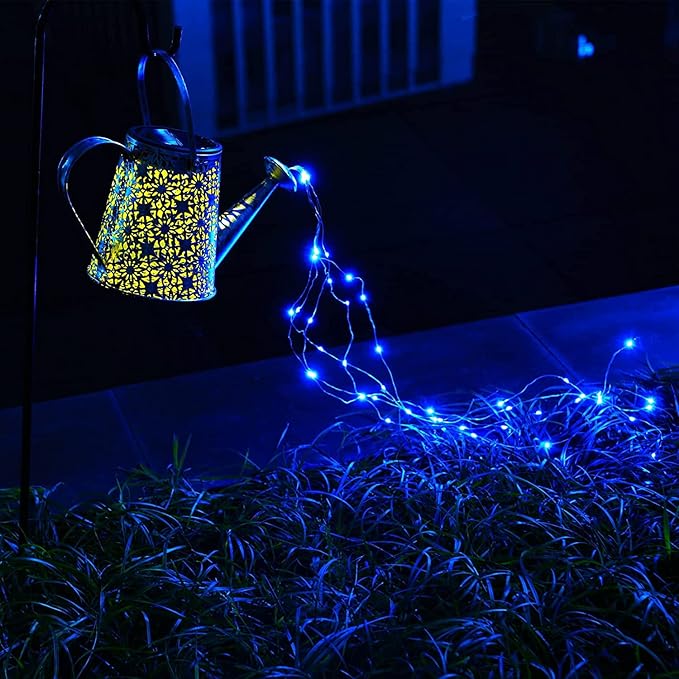 Solar Watering Can Lights,Large Retro Metal Hanging Solar Lights Outdoor Waterproof, Gardening Mother's Day Gifts for Mom Grandma Women Birthday, Garden Decor Yard Light Outside for Porch Patio