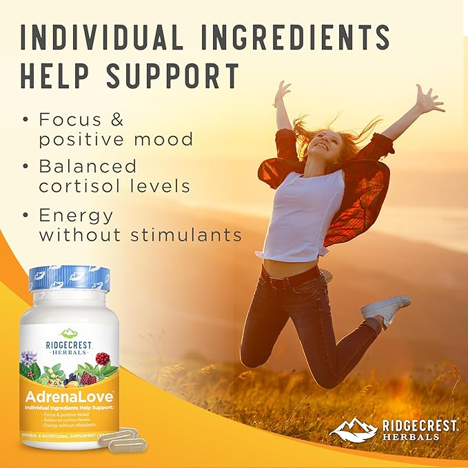 RidgeCrest Herbals Adrenal Fatigue Fighter (New (60 Caps, 30 Serv)