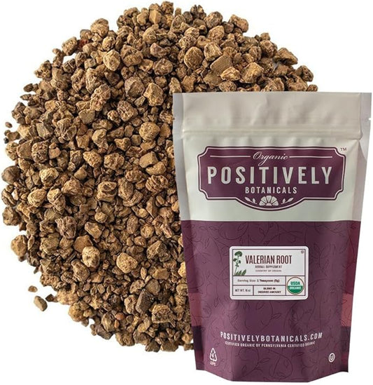 Organic Positively Botanicals Company, Valerian Root, 16 Ounce