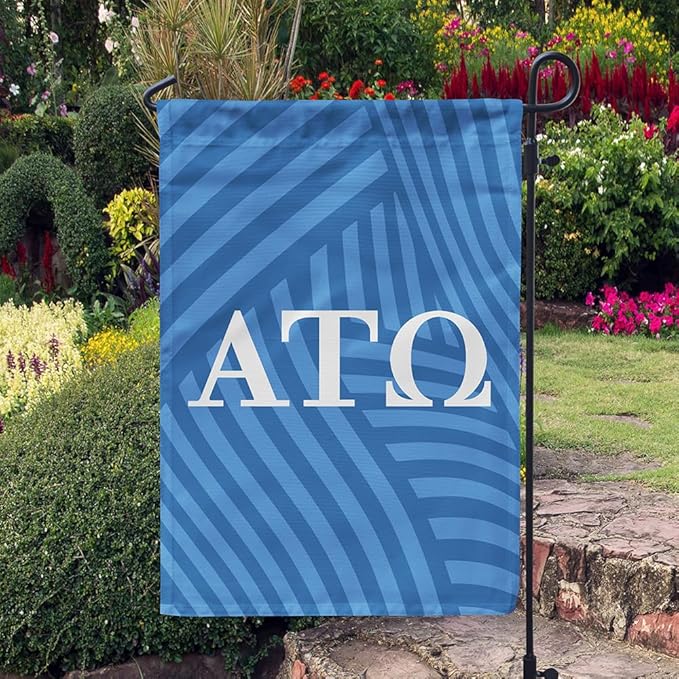 Alpha Tau Omega Licensed Flag Garden 12x19 inches Flag Banner Yard Decor Outdoor Decoration (Alpha Tau Omega #4)