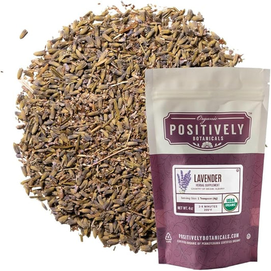 Organic Positively Botanicals Company, Lavender, Loose 4 Ounce