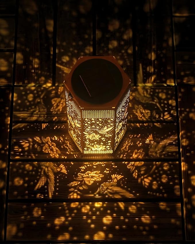 Hummingbird Solar Lantern Outdoor Waterproof - Birthday Gifts for Women Mom Grandma Men, Mothers Day Gifts, Solar Lights Outdoor Hanging Garden Decor for Outside, Patio, Yard, Lawn