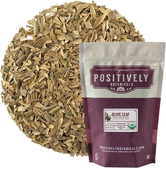 Organic Positively Botanicals Company, Olive Leaf, 16 Ounce