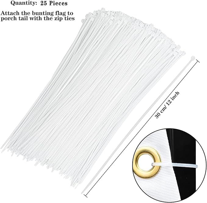 USA Pleated Fan Flag American US Bunting Flag Patriotic Half Fan Banner Flag with Canvas Header and Brass Grommets for 4th of July Memorial Day Indoor Outdoor Decoration (4, 2x4 Feet)