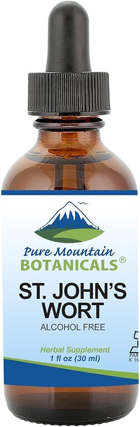 Pure Mountain Botanicals St Johns Wort 500mg - 1oz Bottle