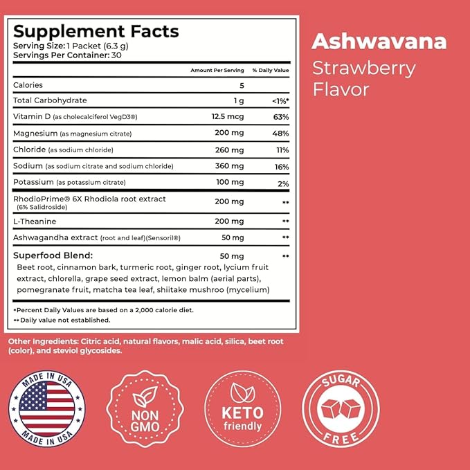 ASHWAVANA Zen Relax Drink Mix 60 Count 2)