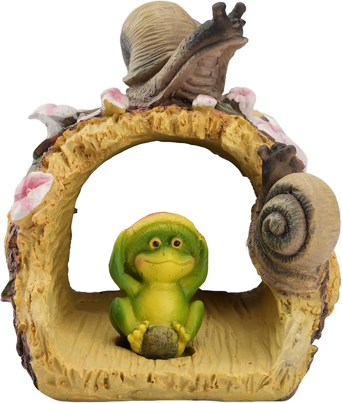 Elenon Snail Decorative Gutter Downspout Extension Statue, Gutter Guardian Rain Downspout Extender, Garden Splash Block Outdoor Sculpture for 3" × 4" Down Spouts Decor