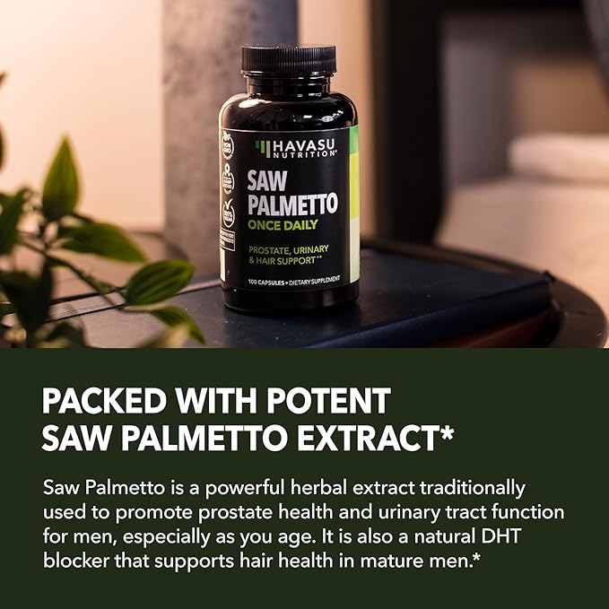 HAVASU NUTRITION Saw Palmetto for Men 3 Month