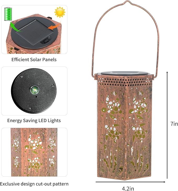 Sea Turtle Gift for Women/Mom/Grandma/Sister,Outdoor Lanterns Tortoise Lanterns Outdoor Waterproof Butterfly, Garden Decor,Christmas, Mother's Day, Thanksgiving Gifts, Solar Decoration for Yard