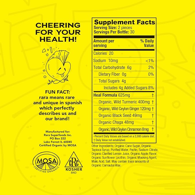 HEAL Mind & Body Recovery USDA (60 Gummies,
