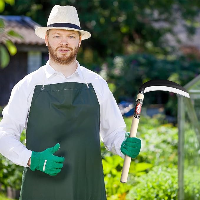 Japanese Weeding Sickle Garden Tool,Manual Hand Weeder Sickle Tool for Garden and Farm,Weeding Tool for Gardening,Grass Sickle Blade Cutter Gardening Quick Work