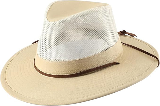 Home Prefer Cotton Summer Fedora Hat Wide Brim Sun Hats for Men Women UPF 50+ Sun Protection Cap for Fishing Hiking