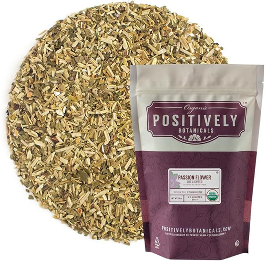 Organic Positively Botanicals Company, Passion Flower, 16 Ounce