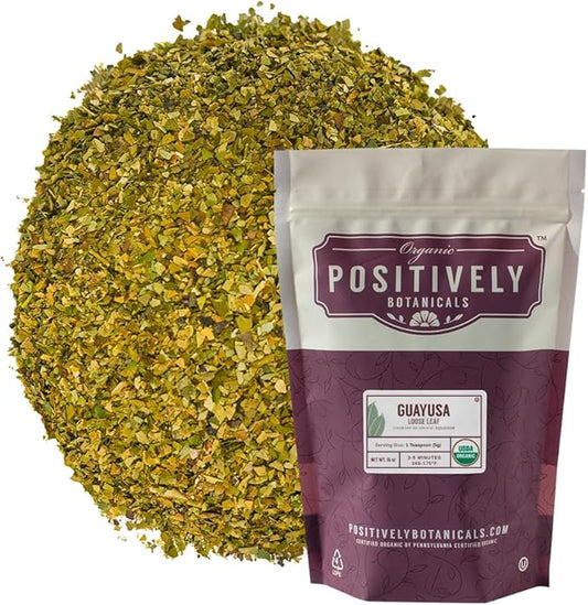Organic Positively Botanicals Company, Guayusa, Loose 16 Ounce