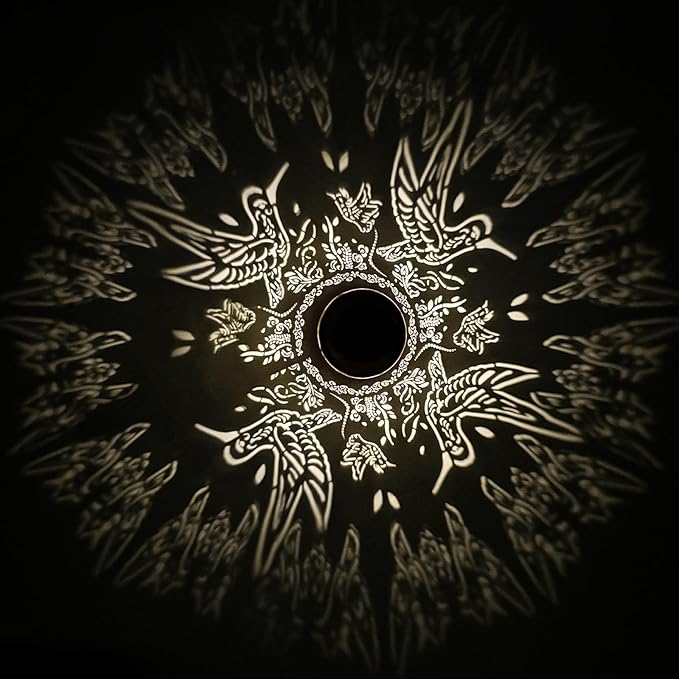 Hummingbird Solar Lanterns Outdoor Hanging Waterproof Hummingbird Garden Decor Christmas Gifts for Women Mom Grandma Metal Solar Lights Decoration Outside for Yard, Patio,Pathway Landscape