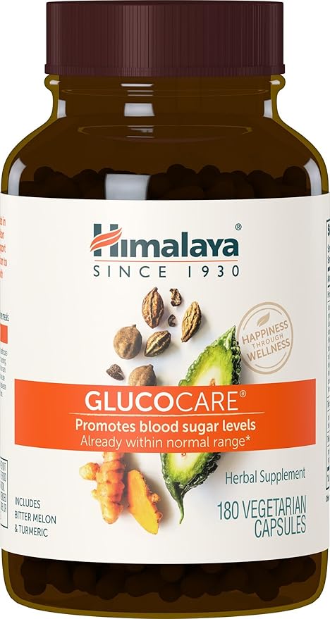 Himalaya GlucoCare Herbal Supplement, Metabolism Support, 180 Capsules, 90 Day