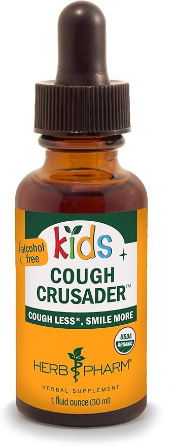 Herb Pharm Kids Certified-Organic Alcohol-Free Cough 1 Fl