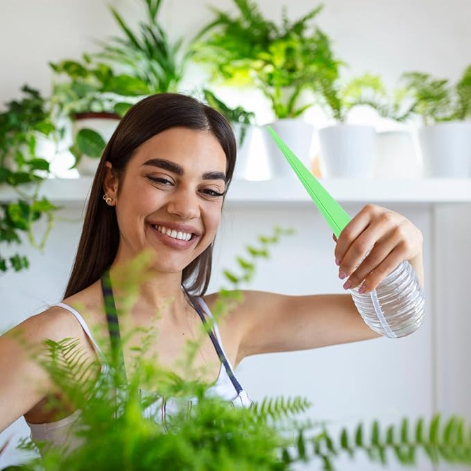 Operitacx Indoor Light Bulb Outdoor 16Pcs Self Plant Watering Spikes Plastic Auto Drippers Irrigation Devices Water Volume Drip System for Outdoor Indoor Plants (Random Color) Pot Planters Automatic