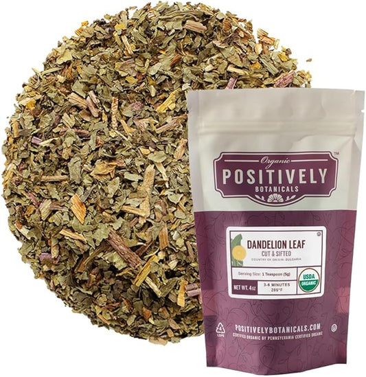 Organic Positively Botanicals Company, Dandelion Leaf, 4 Ounce