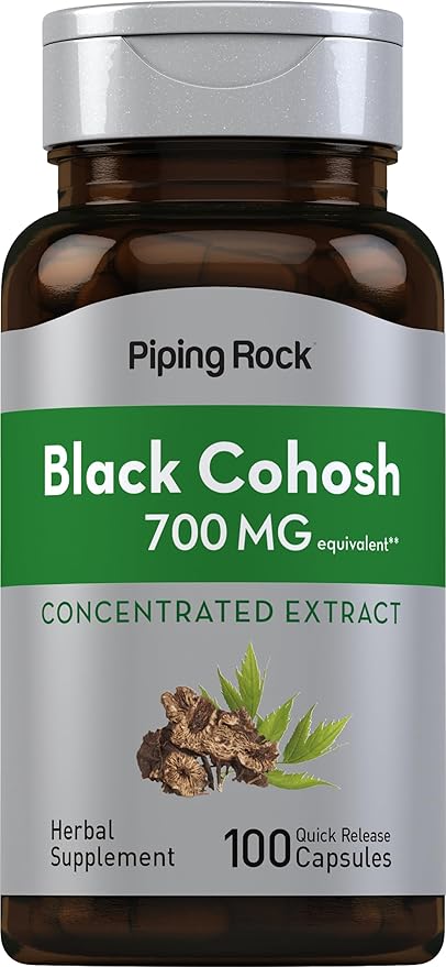 Piping Rock Black Cohosh Root Herb 700 mg 100 Capsules