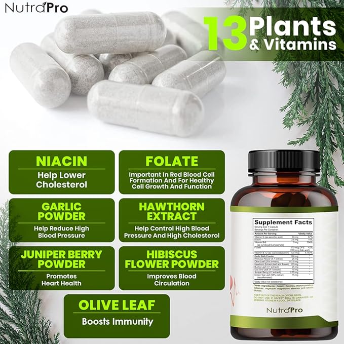 Heart Health Blood Pressure Support Supplement